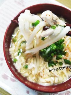 身体ぽかぽか✨とろみ生姜かき玉うどん-レシピのメイン写真