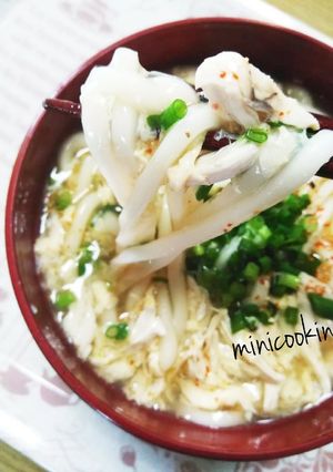 身体ぽかぽか✨とろみ生姜かき玉うどん-レシピのメイン写真