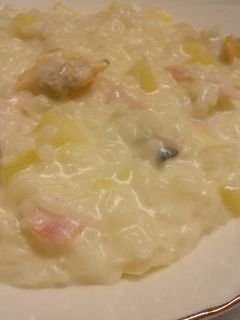 あさりで♪お手軽クリームリゾット-レシピのメイン写真