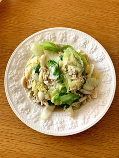 お刺身で簡単野菜炒め-レシピのメイン写真