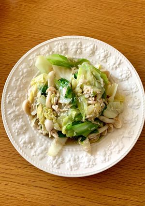 お刺身で簡単野菜炒め-レシピのメイン写真