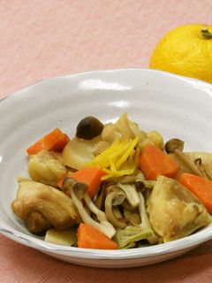 鶏肉のゆずポン酢蒸し-レシピのメイン写真