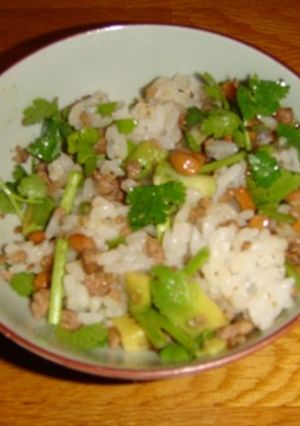 【飯】夢のコラボ！アボガド納豆の混ぜご飯-レシピのメイン写真