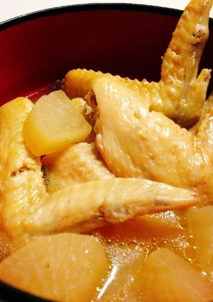 炊飯器で簡単!出汁までおいしい手羽先大根-レシピのメイン写真