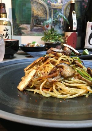 *松茸とさきいかの和風パスタ*-レシピのメイン写真