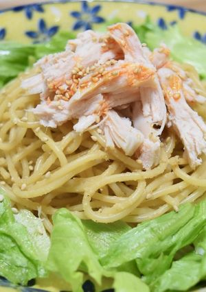 ゴマ香る！和風サラダパスタ-レシピのメイン写真