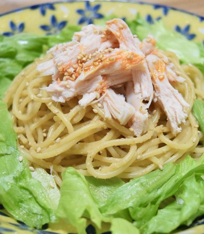 ゴマ香る!和風サラダパスタ-レシピのメイン写真