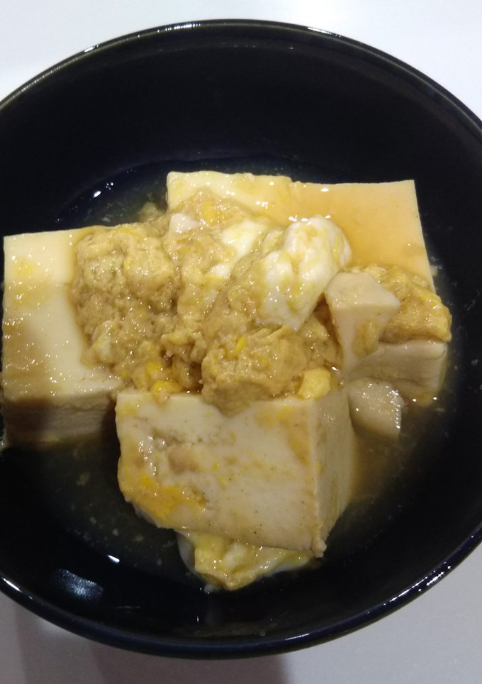 簡単5分！！豆腐の卵とじ-レシピのメイン写真