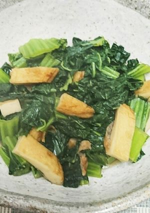 生高菜と平天の煮物-レシピのメイン写真