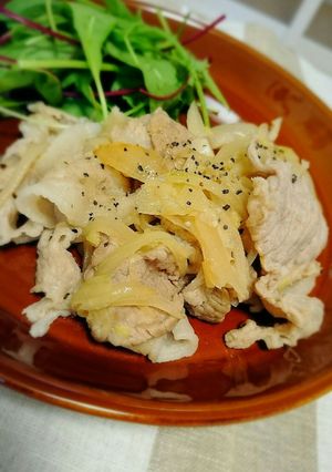 10分で完成！豚たまのネギ塩レモン炒め-レシピのメイン写真