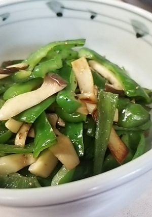 ピーマンとエリンギの炒め-レシピのメイン写真
