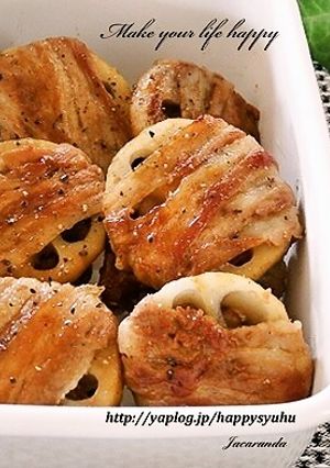 れんこんの肉巻き☆ポン酢焼き-レシピのメイン写真