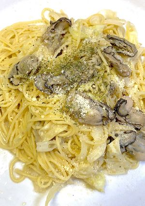 簡単美味しいな牡蠣ペペロンチーノ-レシピのメイン写真