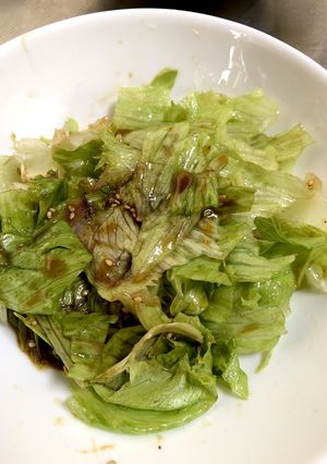 超楽々 爆食い無限レタスサラダ作ります-レシピのメイン写真