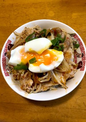 豚キムチ丼-レシピのメイン写真