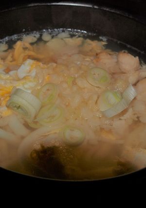 約５０円でできた！親子うどん-レシピのメイン写真