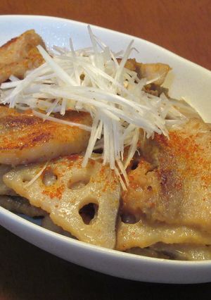 豚バラ肉と蓮根の味噌きんぴら-レシピのメイン写真