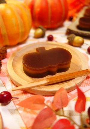 和風お菓子deハロウィン★3層ようかん-レシピのメイン写真