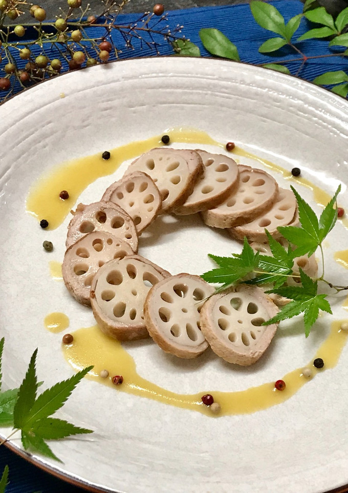 れんこんと豚肉の巻き巻き-レシピのメイン写真