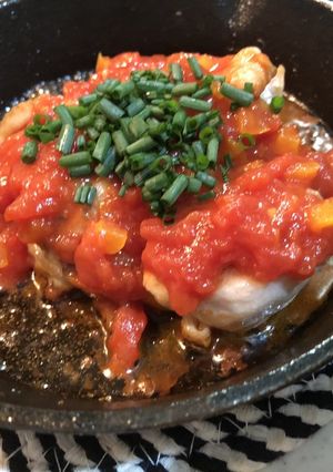 鳥もものチリソース炒め(スキレット)-レシピのメイン写真