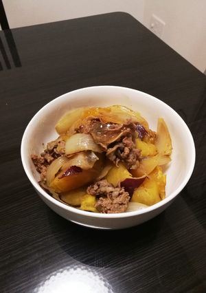 さつまいもの肉じゃが-レシピのメイン写真