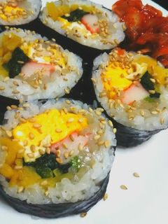 韓国風海苔巻き(キンパ)☀ヘルシー-レシピのメイン写真