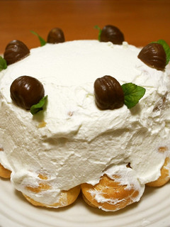 プチシュークリームdeバースディケーキ-レシピのメイン写真