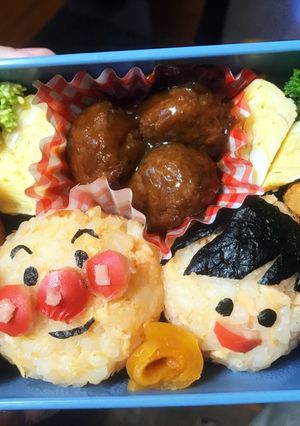 アンパンマンとそらちゃん 仲良し弁当-レシピのメイン写真