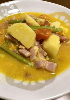 はりまるとベーコンのスープ煮-レシピのメイン写真