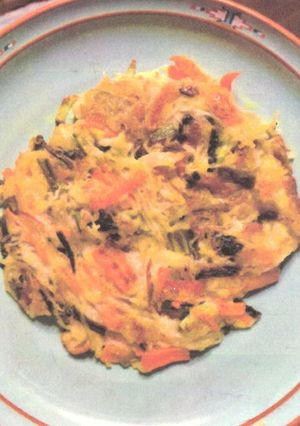 そうめんを使ったECOチヂミ-レシピのメイン写真