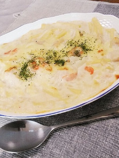 時短フライパンでまろやかマカロニグラタン-レシピのメイン写真
