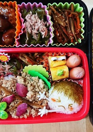 幼稚園のお弁当第18段!!芋掘り弁当☆ミ-レシピのメイン写真