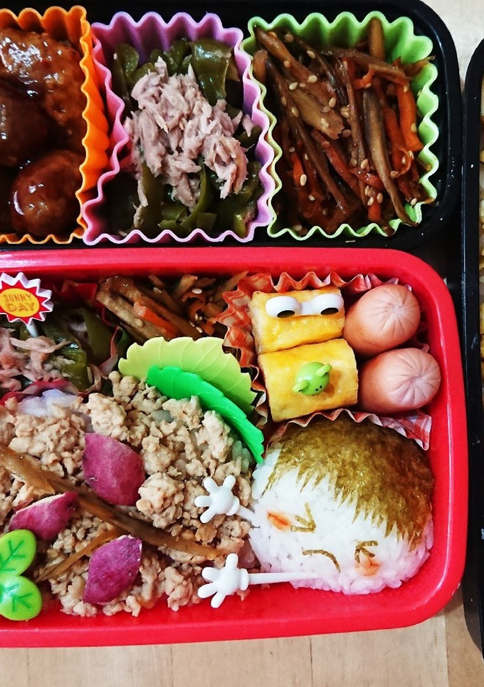 幼稚園のお弁当第18段!!芋掘り弁当☆ミ-レシピのメイン写真