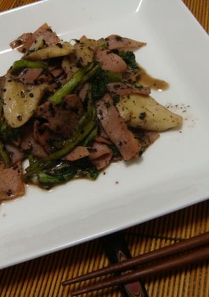 チンゲン菜とエリンギのゆかり炒め-レシピのメイン写真
