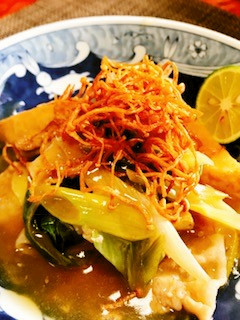 厚揚げと豚バラの和風餡かけ・ポン酢風味-レシピのメイン写真