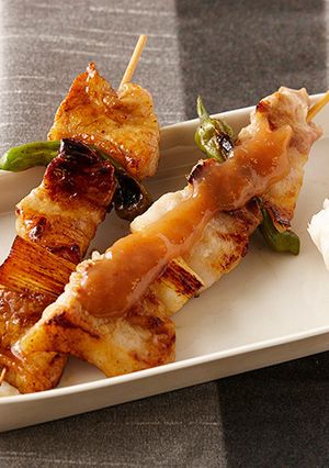 豚バラ肉の串焼き 梅肉ソース・菊花かぶ-レシピのメイン写真
