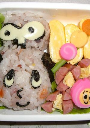 ぜんまいざむらい＆だんご剣♡ キャラ弁♡-レシピのメイン写真