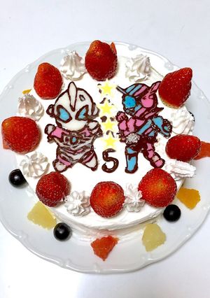 ビルド&ジードケーキ【キャラケーキ】-レシピのメイン写真