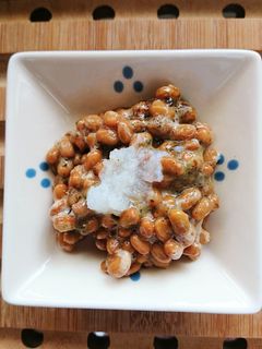 青じそ、海苔の佃煮の大根おろしの納豆-レシピのメイン写真