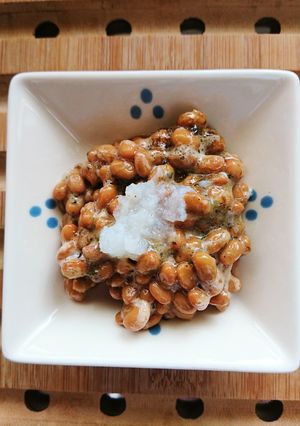 青じそ、海苔の佃煮の大根おろしの納豆-レシピのメイン写真