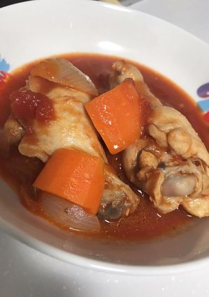 超かんたん！水なし！チキンのトマト煮-レシピのメイン写真