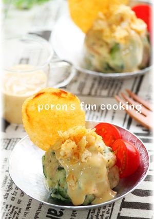 ソースあとがけ♪ツナと胡瓜のポテトサラダ-レシピのメイン写真