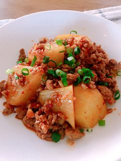 ♡じゃがいもと豚ひき肉のピリ辛炒め♡-レシピのメイン写真