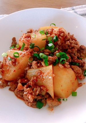 ♡じゃがいもと豚ひき肉のピリ辛炒め♡-レシピのメイン写真