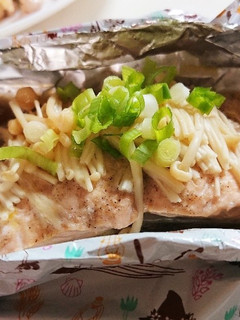 秋鮭のバター醤油ホイル焼き-レシピのメイン写真