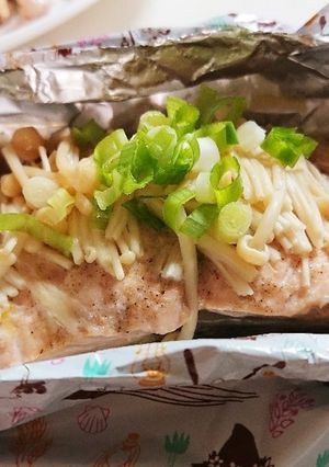 秋鮭のバター醤油ホイル焼き-レシピのメイン写真