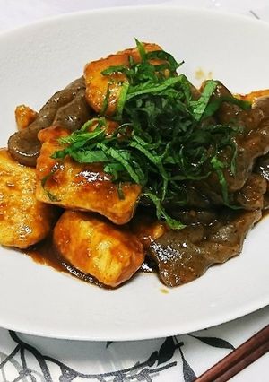 鶏胸肉とこんにゃくの味噌炒め-レシピのメイン写真
