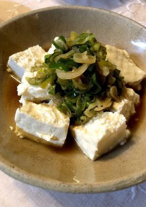豆腐サラダの青ネギソース-レシピのメイン写真