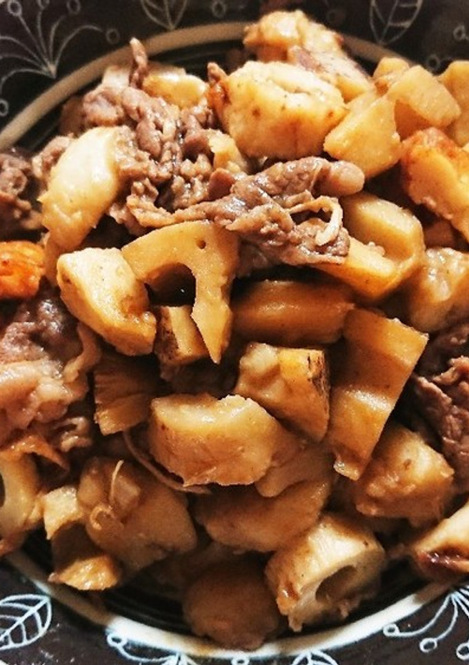 牛肉と里芋と蓮根のほっこり煮-レシピのメイン写真