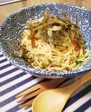 時短激うま！納豆梅シソパスタ（冷製にも）